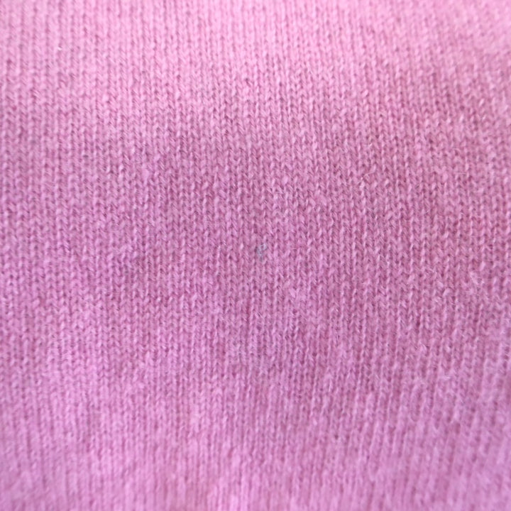 LoveShackFancy Cropped Cashmere Crewneck Sweater Pink Size Extra Small