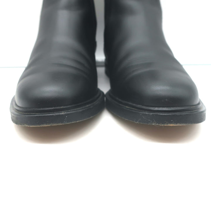 Woman by Common Projects Chelsea Boots Black Leather Size 37 Flat Ankle Boots