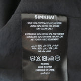 Simkhai Jazz Pintuck Midi Shirt Dress Black Poplin Size Extra Small