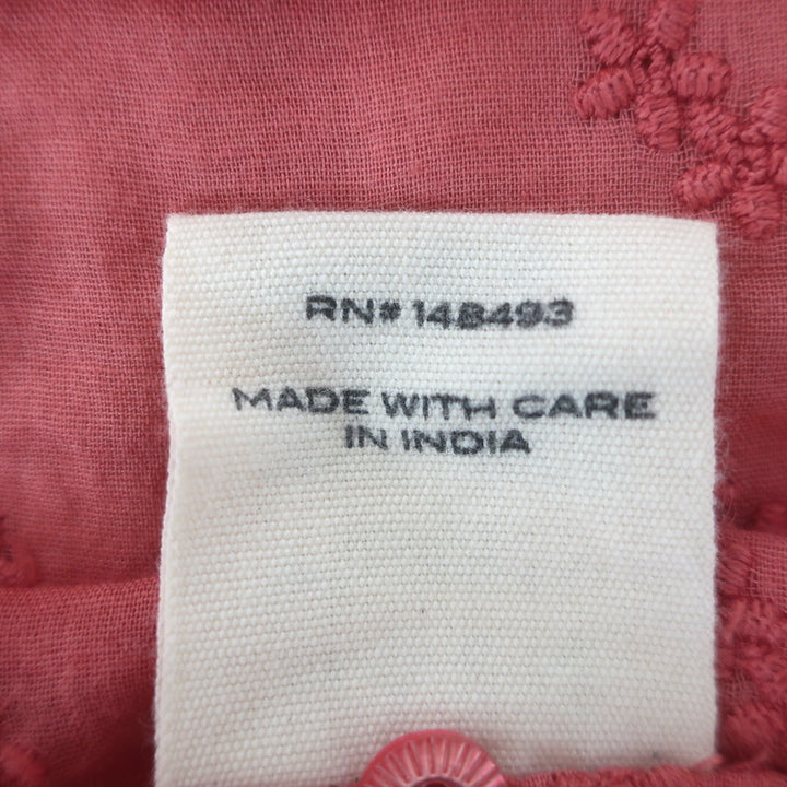 Doen Nerine Embroidered Mini Dress Mirage Pink Cotton-Voile Size Extra Small