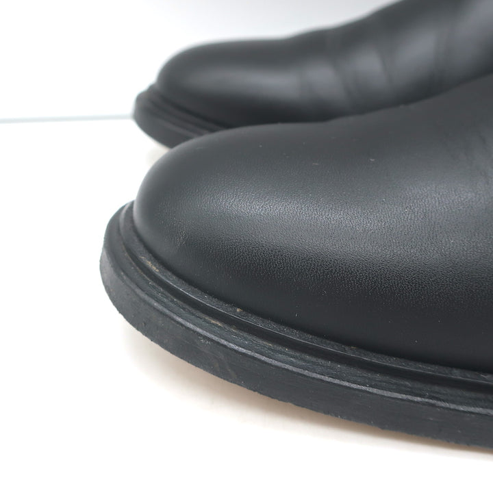 Woman by Common Projects Chelsea Boots Black Leather Size 37 Flat Ankle Boots