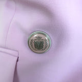 Veronica Beard Miller Dickey Jacket Barely Orchid Size 0 Double Breasted Blazer