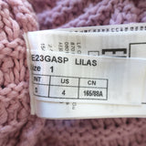 Ba&Sh Gaspard Crochet Knit Cardigan Lilac Cotton-Blend Size Small