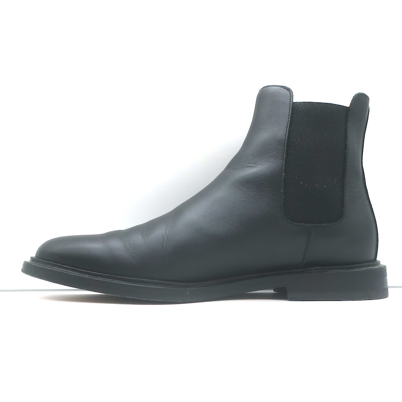 Woman by Common Projects Chelsea Boots Black Leather Size 37 Flat Ankle Boots