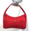 Prada Tessuto Nylon Mini Hobo Red Shoulder Bag