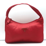 Prada Tessuto Nylon Mini Hobo Red Shoulder Bag