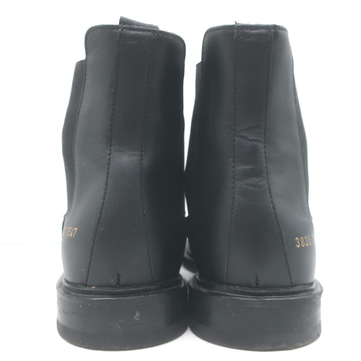 Woman by Common Projects Chelsea Boots Black Leather Size 37 Flat Ankle Boots