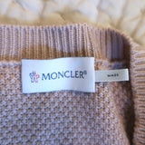 Moncler Maglione Tricot Alla Coreana Knit Puffer Jacket Pink Wool Size Small