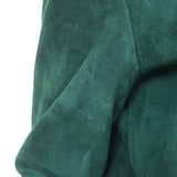 Sandro Suede Bomber Jacket Green Size 1