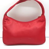 Prada Tessuto Nylon Mini Hobo Red Shoulder Bag