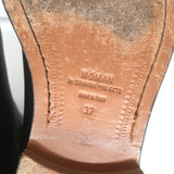 Woman by Common Projects Chelsea Boots Black Leather Size 37 Flat Ankle Boots