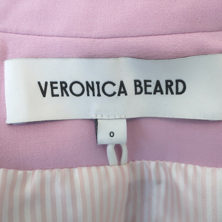 Veronica Beard Miller Dickey Jacket Barely Orchid Size 0 Double Breasted Blazer