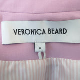Veronica Beard Miller Dickey Jacket Barely Orchid Size 0 Double Breasted Blazer