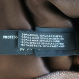 Ralph Lauren Black Label Leather-Trim Tweed Dress Brown Wool-Cashmere Size 2