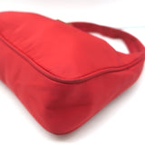 Prada Tessuto Nylon Mini Hobo Red Shoulder Bag