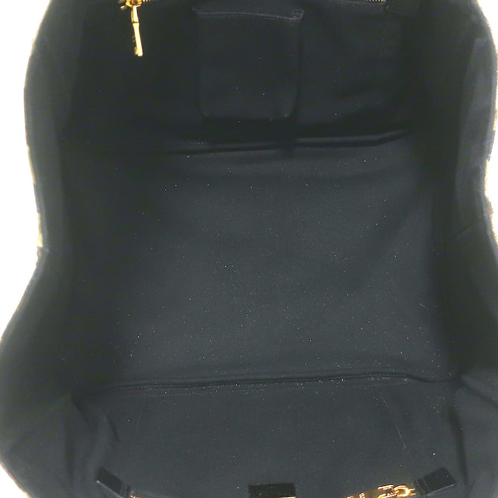 Prada Large Canapa Camo Tote Bag Army Green Canvas