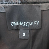 Cynthia Rowley Racer Side-Stripe Faux Leather Bell Bottom Pants Black Size 0