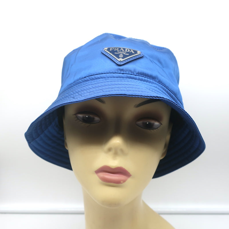Prada Blue Bucket Hat Prada Re-Nylon Bucket Hat Blue Size Large