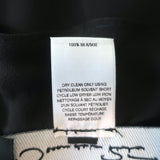 Oscar de la Renta Tie-Neck Chiffon Blouse Dark Brown Size 6 Long Sleeve Top