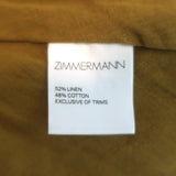 Zimmermann Tropicale Lattice Open-Back Mini Dress Brown Floral Print Size 1