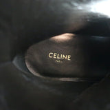 Celine Bulky Lace-Up Combat Boots Dark Brown Leather Size 37 NEW