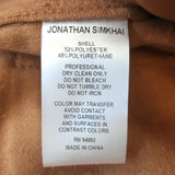 Jonathan Simkhai Mari Faux Leather Tie-Waist Shorts Camel Size 4