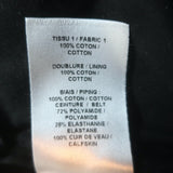 Alaia Leather-Belted Ultra High Rise Barrel Leg Pants Black Cotton Twill Size 36