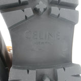Celine Bulky Lace-Up Combat Boots Dark Brown Leather Size 37 NEW
