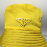 Prada Re-Nylon Bucket Hat Yellow Size Extra Small