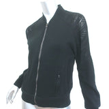 Alo Yoga Laser Cut Zip-Up Jacket Black Size Small