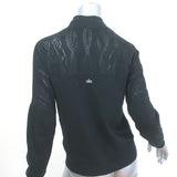 Alo Yoga Laser Cut Zip-Up Jacket Black Size Small