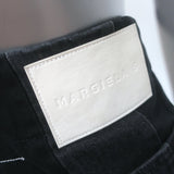 MM6 Maison Margiela High Rise Paneled Barrel-Leg Jeans Black Size 24
