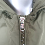Moncler Gradignan Hooded Windbreaker Jacket Green Youth Size 14