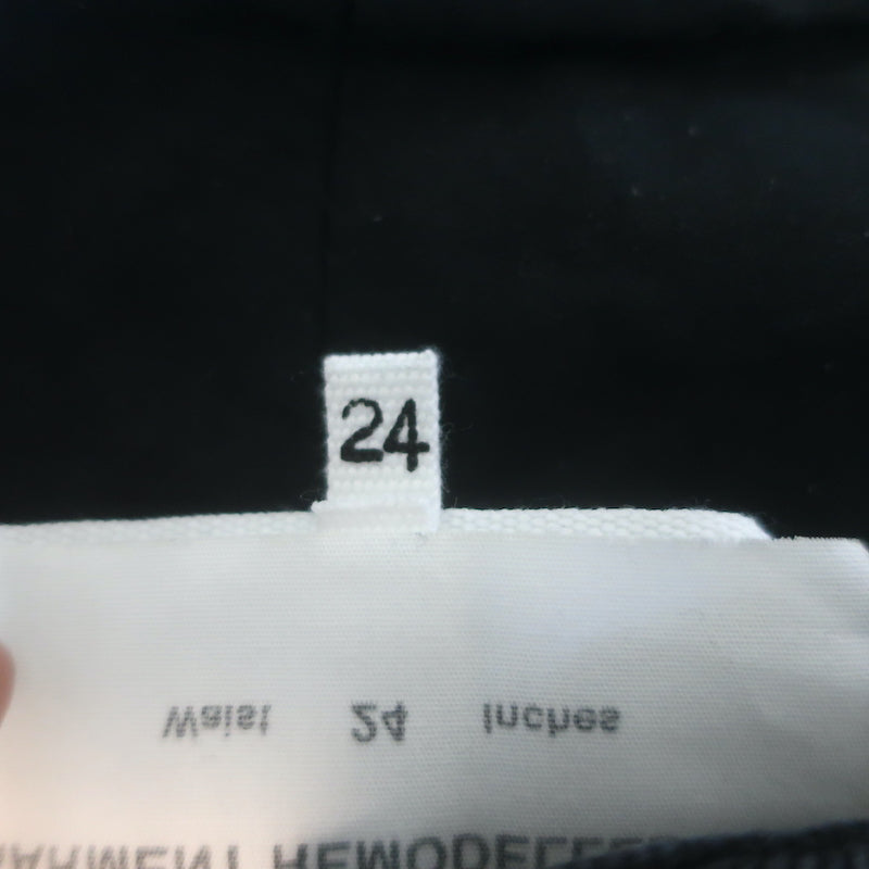 MM6 Maison Margiela High Rise Paneled Barrel-Leg Jeans Black Size 24