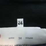 MM6 Maison Margiela High Rise Paneled Barrel-Leg Jeans Black Size 24