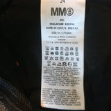 MM6 Maison Margiela High Rise Paneled Barrel-Leg Jeans Black Size 24