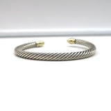 David Yurman Cable Classics Bracelet Sterling Silver with Peridot & 14k Gold