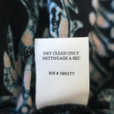 Ulla Johnson Nerissa Long Sleeve Mini Dress Blue Printed Cotton-Blend Size Small