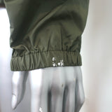 Moncler Gradignan Hooded Windbreaker Jacket Green Youth Size 14