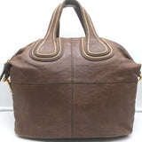 Givenchy Medium Studded Nightingale Bag Brown Leather Satchel