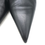 Toteme Slingback Pumps Black Leather Size 38 Pointed Toe Heels