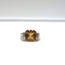 David Yurman Deco Citrine & Diamond Ring Sterling Silver Size 6