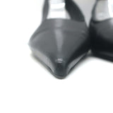 Toteme Slingback Pumps Black Leather Size 38 Pointed Toe Heels