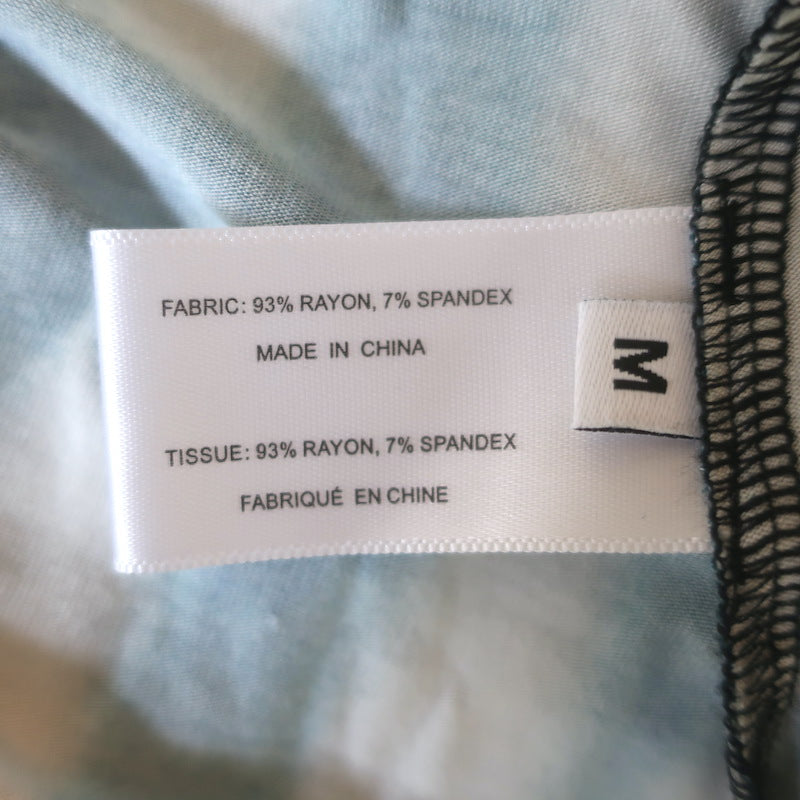 Proenza Schouler White Label Natalee Tie Dye Midi Dress Navy Jersey Size Medium