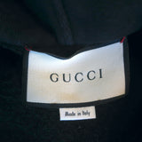 Gucci Logo Hoodie Sweatshirt Black Size Small Oversize Pullover