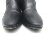 Prada Jodhpur Ankle Boots Black Leather Size 37