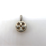 David Yurman Cerise Citrine & Sapphire Round Pendant Sterling Silver