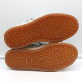 Celine CT-02 Scratch Sneakers Star Print Metallic Silver Leather Size 37