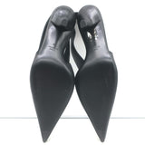 Toteme Slingback Pumps Black Leather Size 38 Pointed Toe Heels