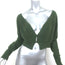 Jacquemus Le Cardigan Alzou Cropped Sweater Green Mohair-Blend Size 42